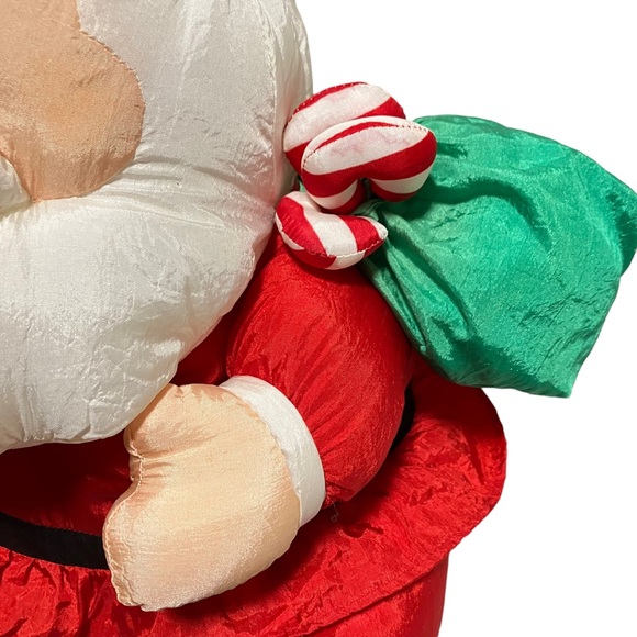 Vintage 1992 Para Cutes International Silver Co Nylon Plush Santa Claus 16” - Picture 4 of 9